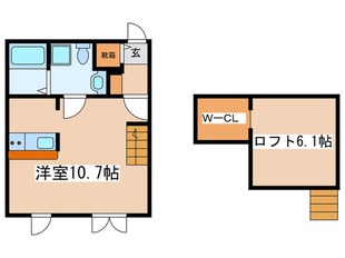 Prima　la　fonteの物件間取画像